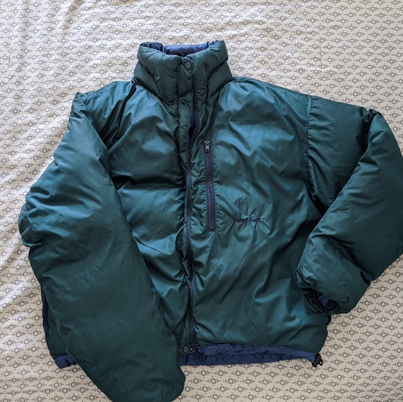SOLD!Mountbel Vintag Reversible Down Puffer Jacket - Picture 4 of 8